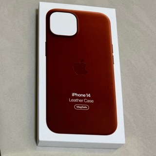 *新品出清* Apple iPhone 14 蘋果原廠 iPhone 14 Magsafe 赭紅 皮革保護套 皮革皮套