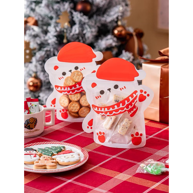 「現貨」聖誕系列密封包裝袋 聖誕樹糖果包裝袋 小熊餅乾包裝袋 麋鹿食品包裝袋 棒棒糖包裝袋 零食分裝袋 飾品袋