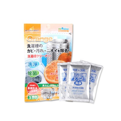 洗衣機清潔劑 橘油濃縮型 洗衣機槽清潔錠 日本熱銷 30gx3