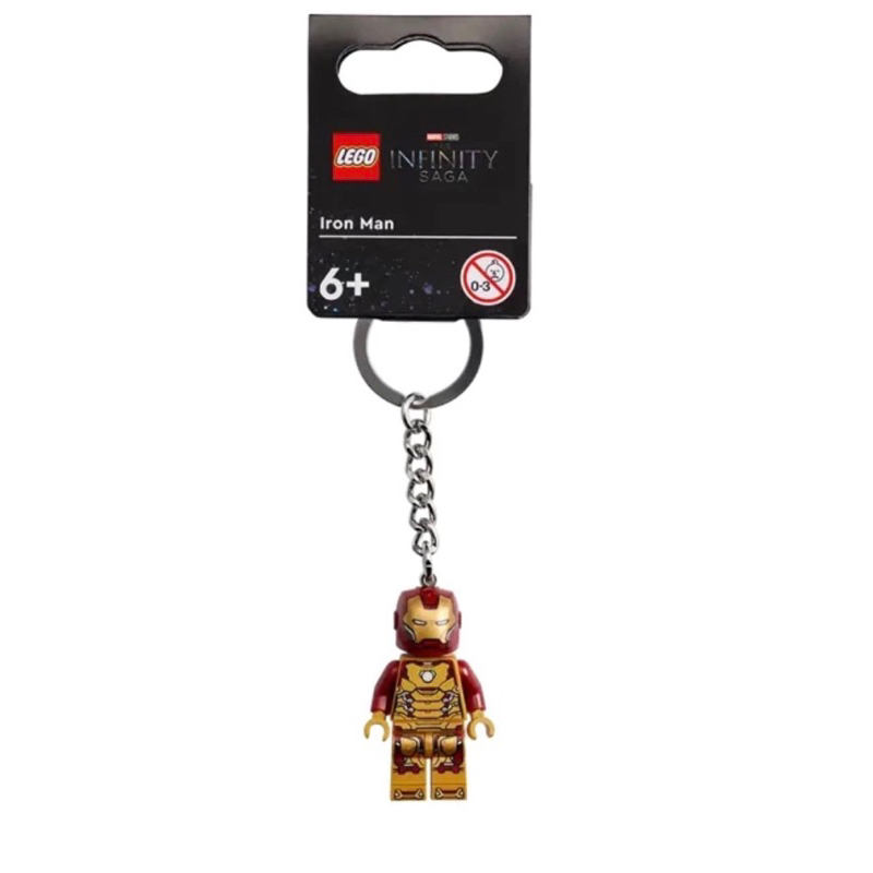 &lt;樂高人偶小舖&gt;正版 LEGO樂高 鋼鐵人 鑰匙圈 漫威 MARVEL 鋼鐵人 人偶鑰匙圈 鎖圈 吊飾