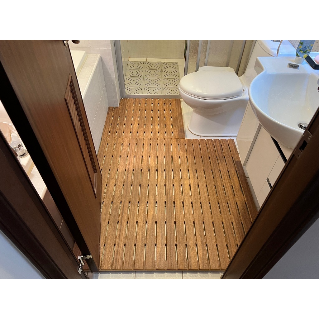 [時代木防水家具]桑拿踏板(65x47x2.4cm) 浴室地板 陽台地板  戶外地板/防滑踏板 止滑墊