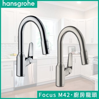 🔥 德國品牌 Hansgrohe 漢斯格雅 Focus M42 伸縮廚房龍頭 伸縮龍頭 側把手 水龍頭 71801