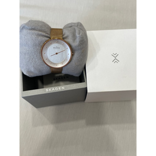 skagen 玫瑰金 丹麥錶帶 女錶