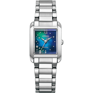CITIZEN 星辰 L系列 限量 千彩之海 方形腕錶 (EW5591-60L)