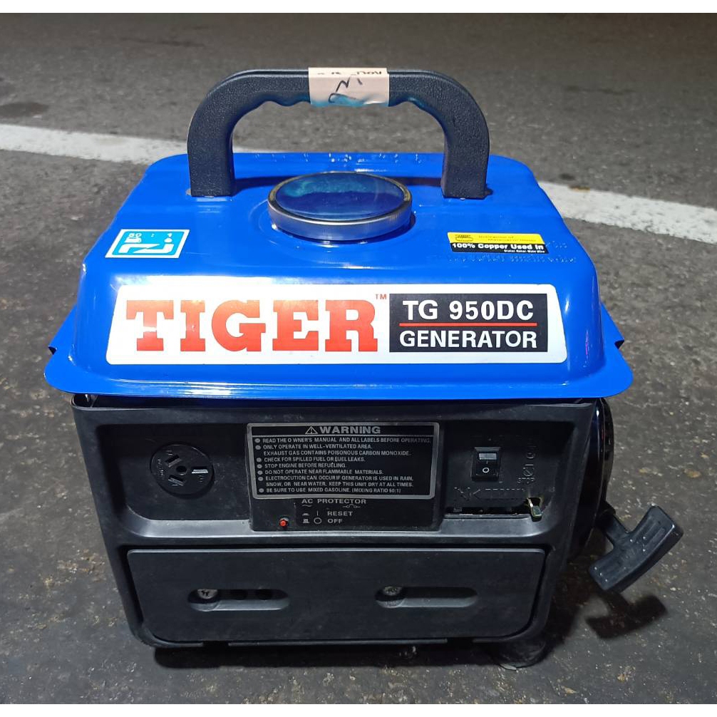 【榮展五金】九成新 TIGER TG950DC 220V 手提發電機 950W 二行程發電機 小型發電機 停電/戶外發電