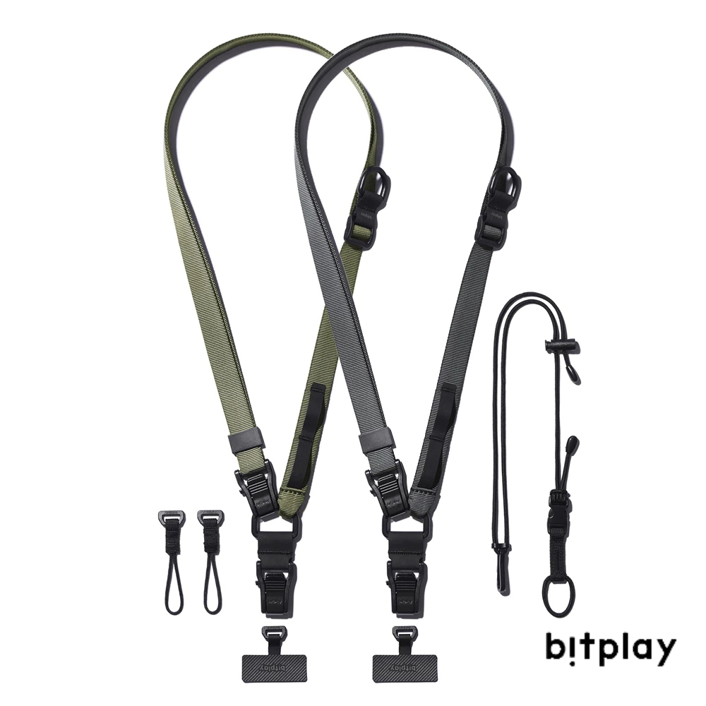 【bitplay】多工機能背帶 手機掛繩 手機背帶 / 全兩色 (含掛繩通用墊片）