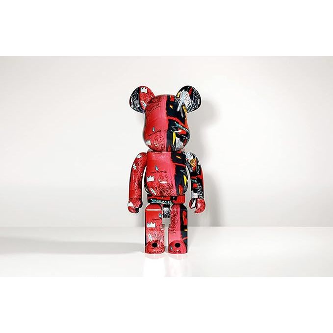 1000% BE@RBRICK Andy Warhol X BASQUIAT#1黑紅 安迪沃荷/巴斯奇亞/庫柏力克熊限量