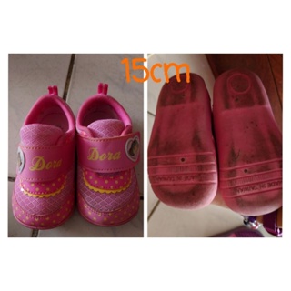 DORA粉色女童學步鞋 15cm