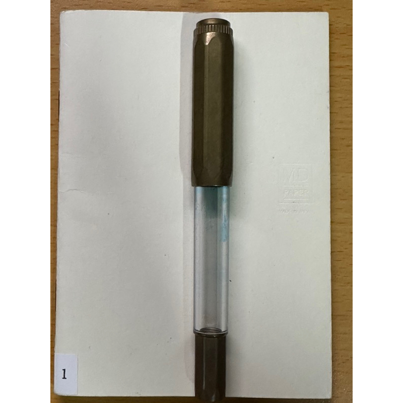 絕版初代 尚羽堂 大墨量 黃銅鋼筆 一代銅筆 EF尖 灰尖