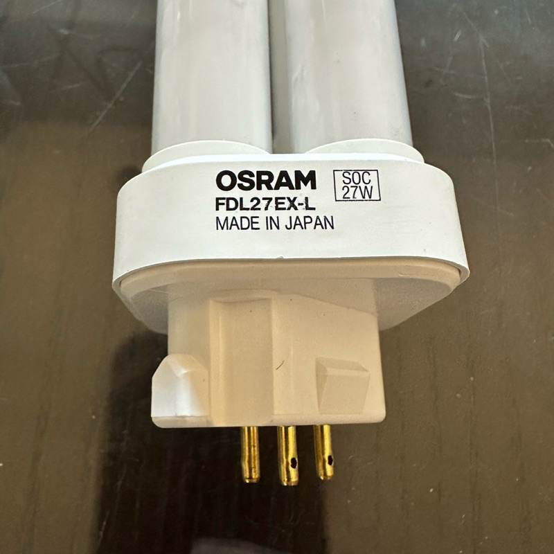 二手功能正常OSRM 傳統BB 燈管 27W 田字型燈泡 FDL27EX-L 5個不拆賣 送17顆啟動器 日本製