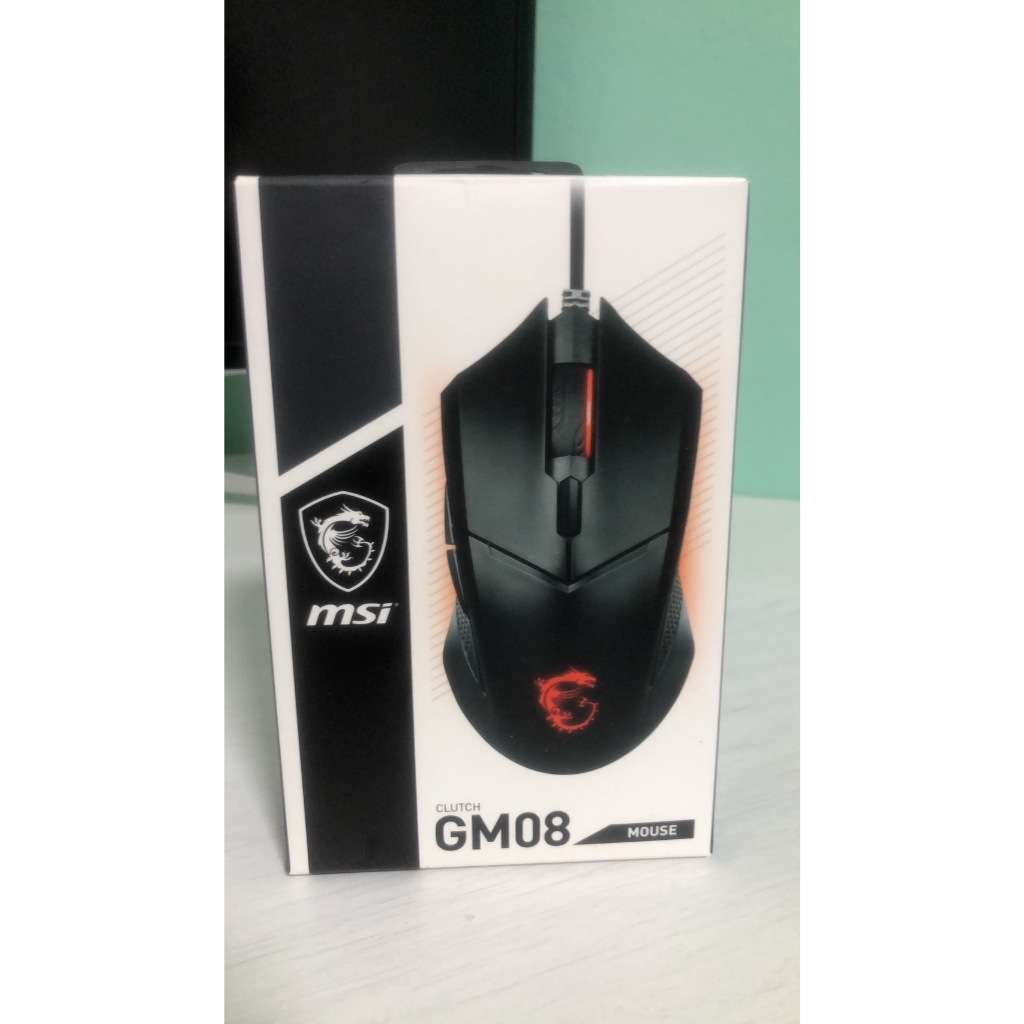 全新未拆 MSI 微星 Clutch GM08 電競滑鼠  滑鼠 有線滑鼠 RGB 光學滑鼠 可調DPI