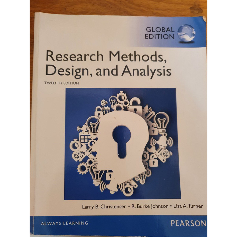 Research,Methods,Design,and Analysis中山醫/高醫心理系用書 二手