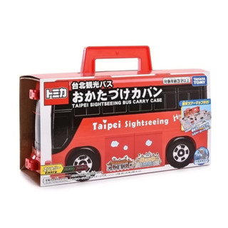 【優登】附發票 現貨 正版代理 TOMICA 特注-臺北觀光巴士提盒 多美小汽車 收納盒 TakaraTomy