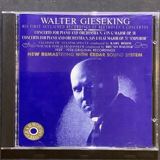 Gieseking季雪金/鋼琴 貝多芬-第四號/第五號「皇帝」鋼琴協奏曲 Bohm貝姆&Walter華爾特/指揮 義大利