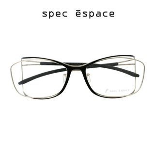 日本 spec espace 眼鏡 ES-2161T C2 (亮黑/金) 鏡框 鏡架 B鈦【原作眼鏡】