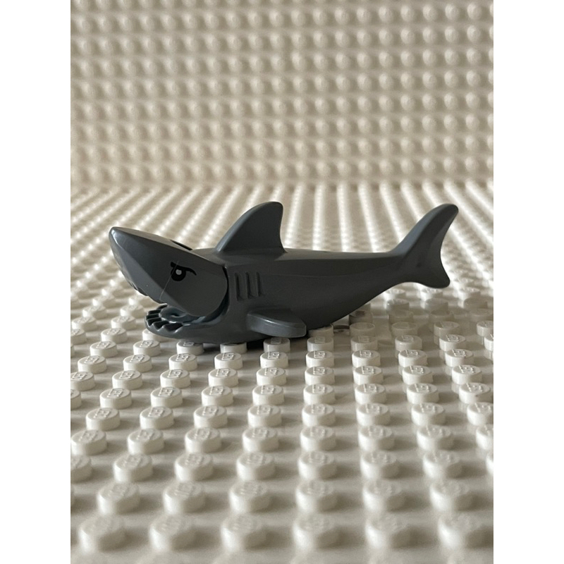 LEGO樂高 二手 絕版 60095 60147 深灰 鯊魚 眼睛印刷 動物