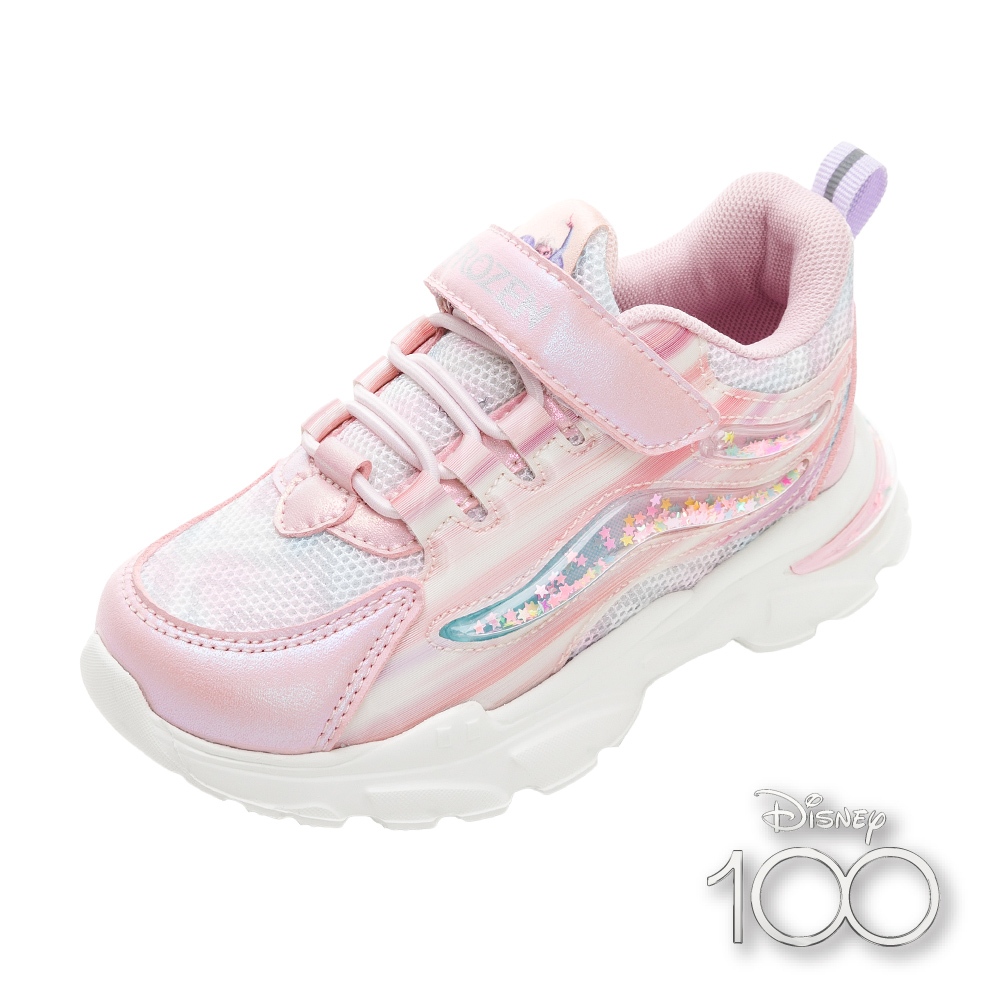 迪士尼 100周年紀念款 冰雪奇緣 童鞋 輕量運動鞋 Disney 粉紅/FOKR37513/K Shoes Plaza