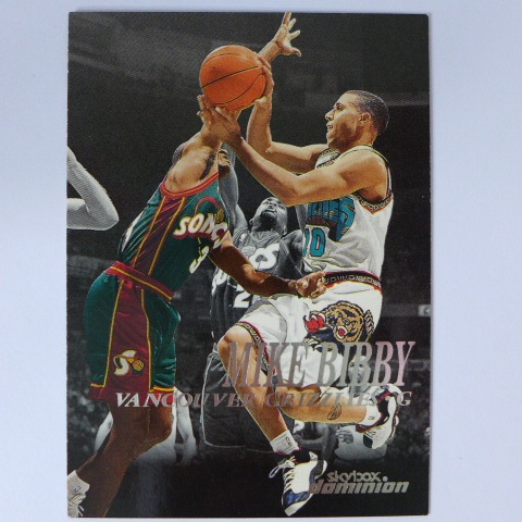 ~Mike Bibby/麥克·畢比~Payton手套同框 1999年SKYBOX.NBA籃球卡