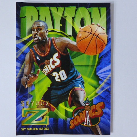 ~Gary Payton/蓋瑞·裴頓~手套/名人堂 1996年Z-Force.NBA貼紙特殊卡