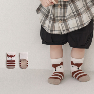 【Doris.Ann】小動物防滑寶寶襪 童襪 寶寶襪子 嬰兒襪子 兒童襪子 保暖襪(現貨童裝)