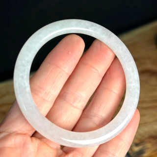 天然緬甸玉翡翠玉A貨 翡翠手鐲 糯冰種-冰種緬甸玉 附臺灣寶石鑑定所證書 A12