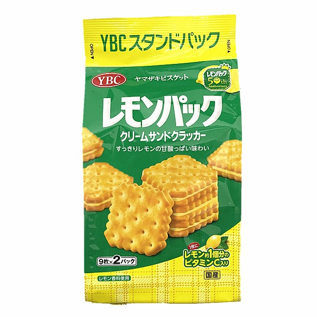 +爆買日本+  YBC 方型檸檬風味夾心餅乾 16個入 夾心餅乾 檸檬 餅乾 點心 下午茶  日本必買 日本原裝