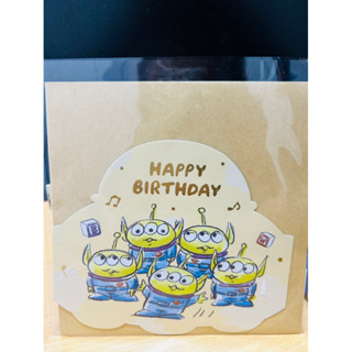 現貨‼️迪士尼 玩具總動員 三眼怪 生日賀卡 萬用卡 卡片 三款可選 ❤️