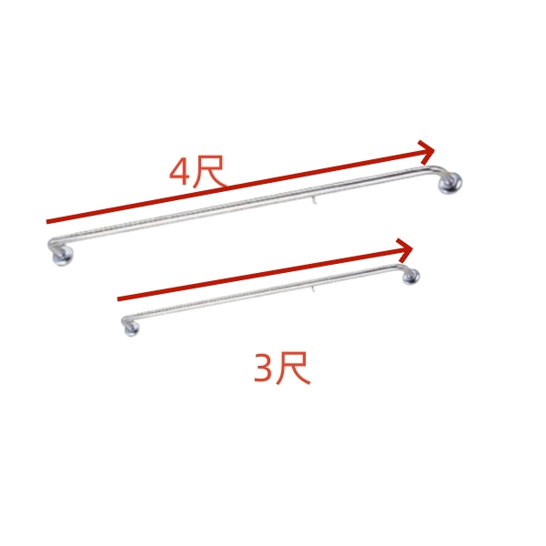 【貫群水電】⭐現貨⭐不鏽鋼(ST) 單桿毛巾架 3尺 / 4尺 6分管