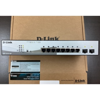 D-LINK DGS-1210-10P 8 port PoE Gigabit網管型交換器超高速乙太網路交換器switch
