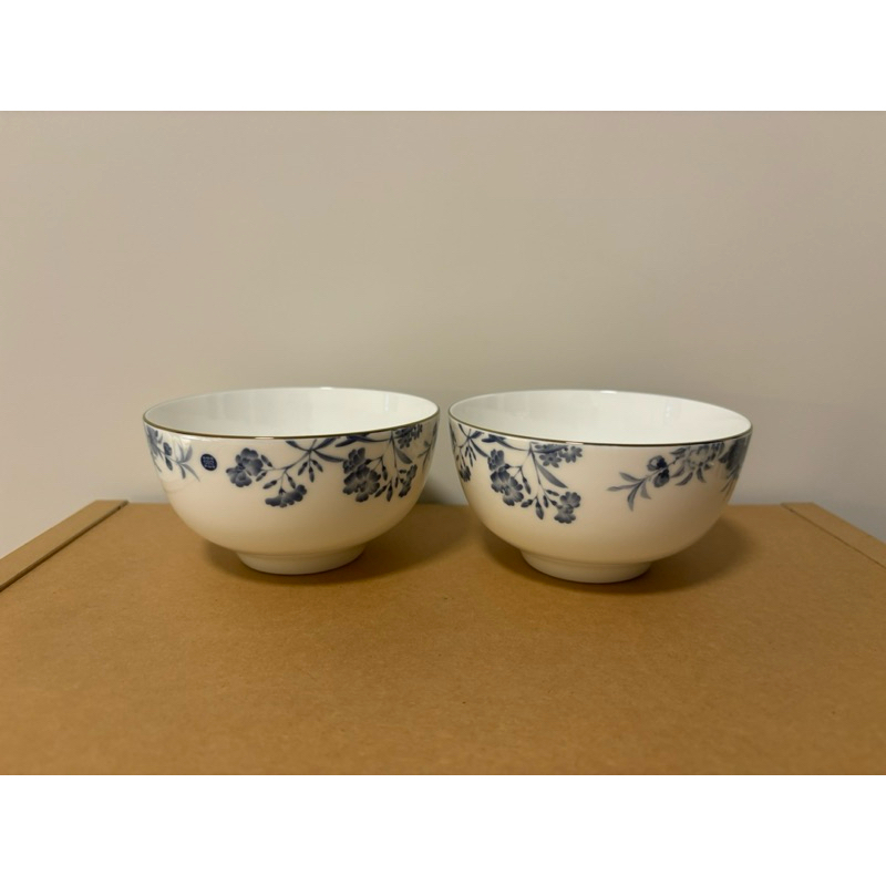 全新 故宮春夏花卉雙碗組 故宮碗 清朝四景花卉冊圖案 NPM Spring&amp;Summer Blossoms Bowl