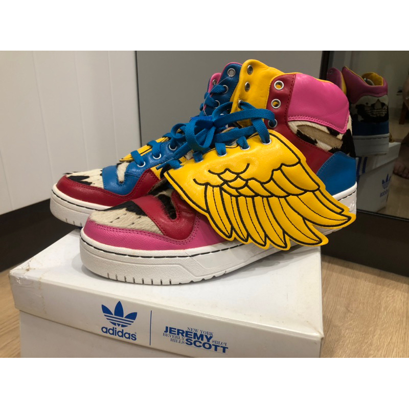 全新正品 ADIDAS JEREMY SCOTT JS WINGS 翅膀鞋 馬毛 2NE1 陳奕迅 US10.5