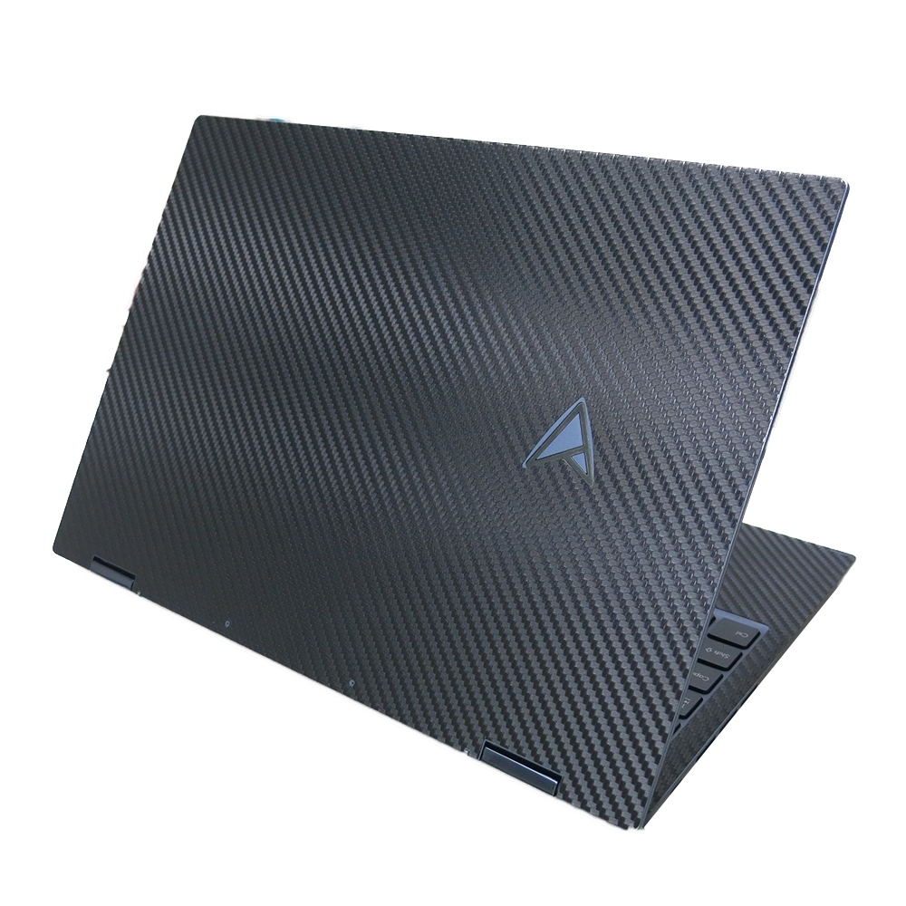【Ezstick】ASUS ZenBook S 13 UP5302 紳士藍 黑色卡夢紋機身貼 (上蓋+鍵盤週圍+底部貼)