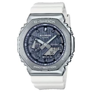CASIO 卡西歐2100 系列 GM-2100WS-7A 季節系列冬季光彩繽紛對錶系列時尚腕錶 霧霾藍 44.4mm