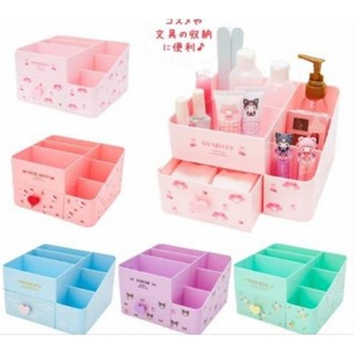 化妝品架Hello Kitty 美樂蒂 大耳狗 酷洛米 桌上收納盒 多功能收納盒 文具盒 置物盒牛牛ㄉ媽*