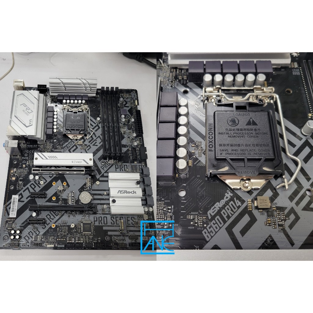 【 大胖電腦 】ASROCK 華擎 B560 PRO4 主機板/無檔板/1200/D4/原廠保固/實體店面/可面交