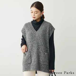 Green Parks 【SET ITEM】混色口袋針織背心+高領素面上衣(6A34L2C0100)