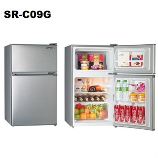 【SAMPO聲寶】SR-C09G 92公升 一級能效 定頻雙門冰箱