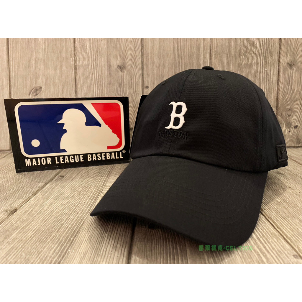 塞爾提克~MLB 美國大聯盟 帽子 波士頓 REDSOX 紅襪隊 可調式 小繡標 棒球帽 老帽 鴨舌帽 運動帽-黑色