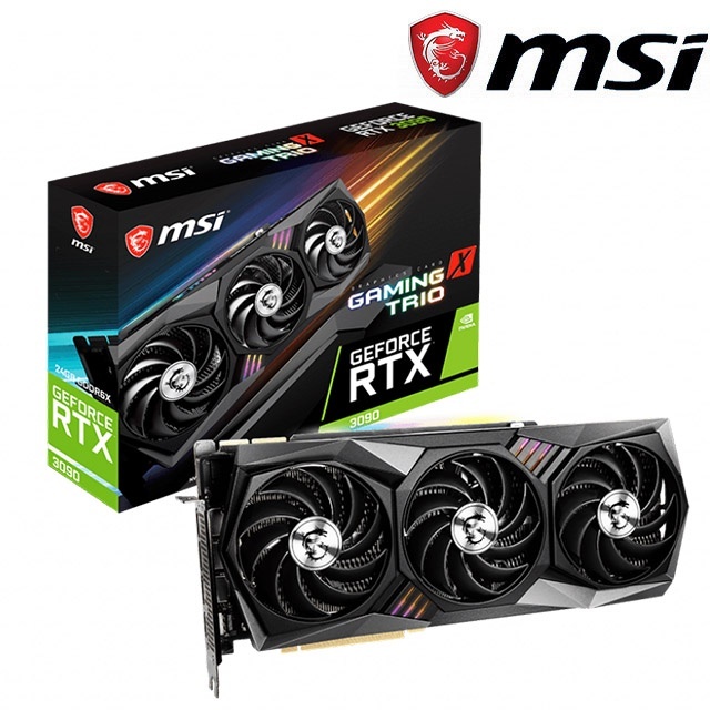 二手 保固內 MSI 微星 GeForce RTX 3090 GAMING X TRIO 24G 顯示卡 4090 參考