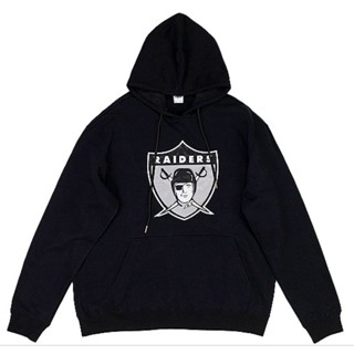 NFL RAIDERS 突擊者隊 長袖 帽T 黑色XL~3XL 灰色3XL