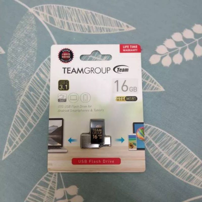 Team十銓 USB3.1 Type-C 16G OTG 隨身碟(M181)