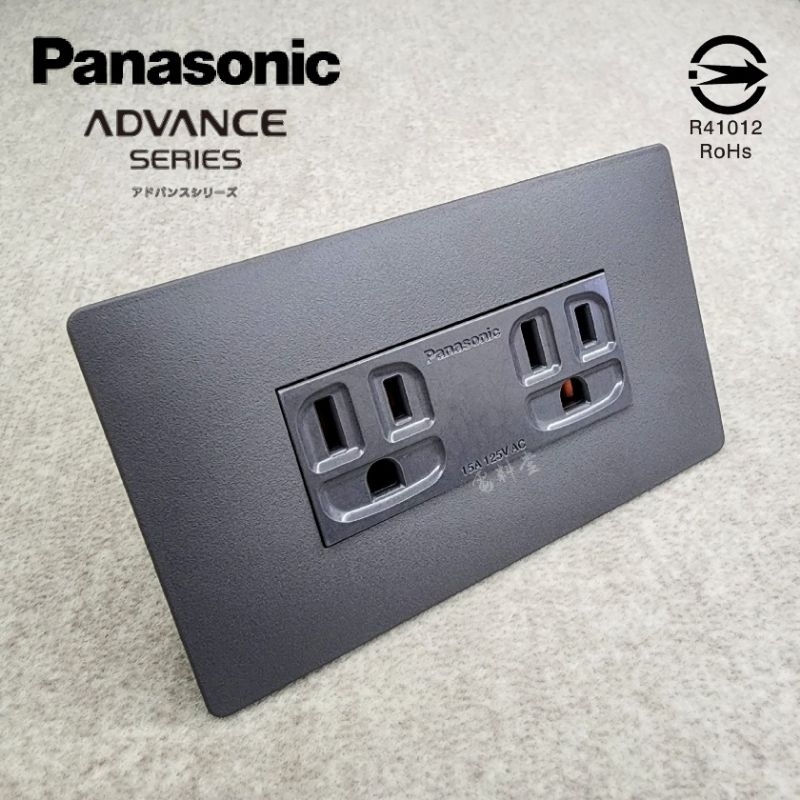 新品 5.5專插 專用插座 清水模 最薄 日本製 ADVANCE 國際牌 插座 Panasonic 極簡風 鋼鐵灰