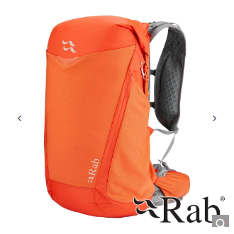 【RAB 英國】Aeon Ultra 28L輕量野跑背包『爆竹橘』QAP-22 戶外 登山 露營 戶外 旅行 旅遊 自助