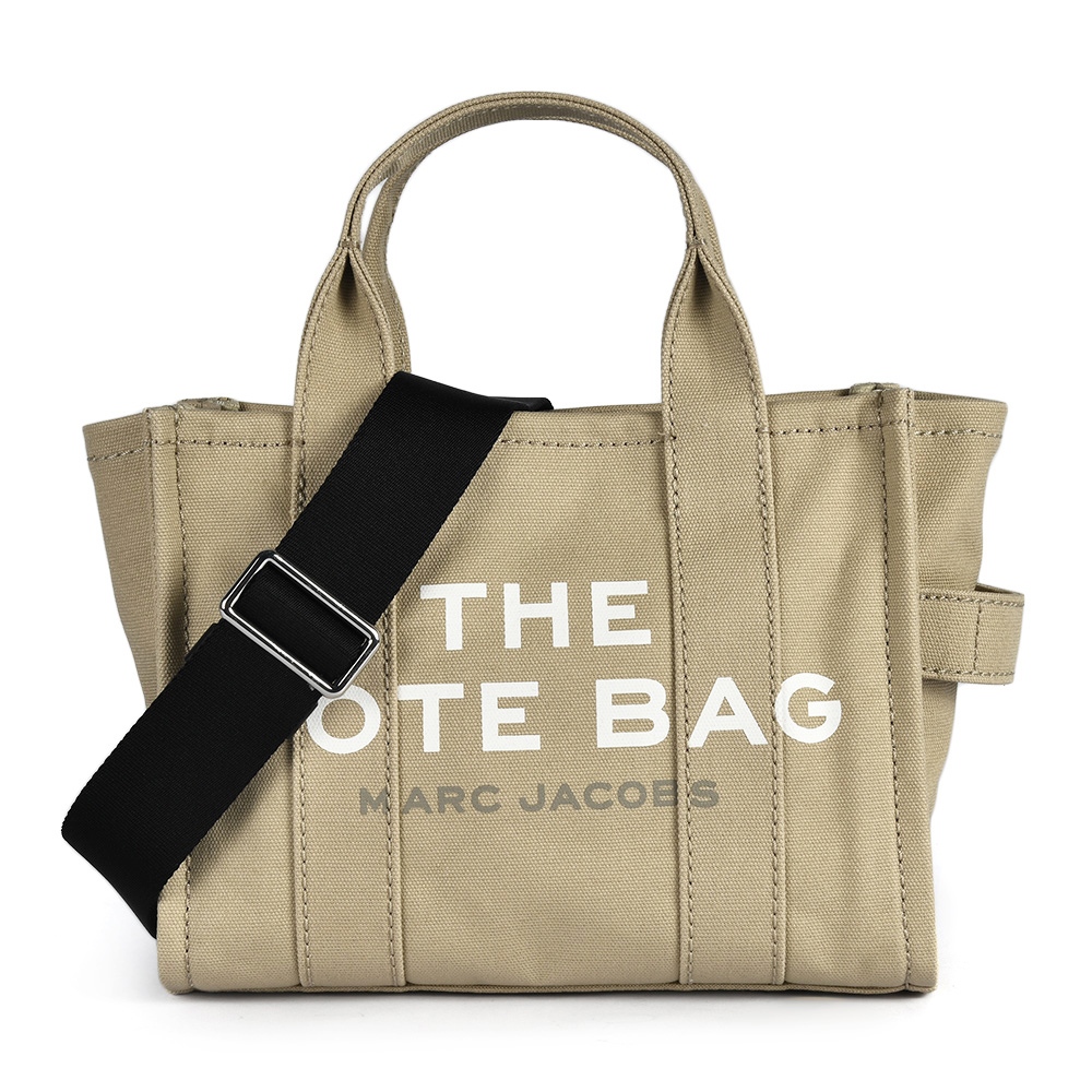 MARC JACOBS THE TOTE帆布手提斜背迷你兩用托特包(淺褐)920483-260