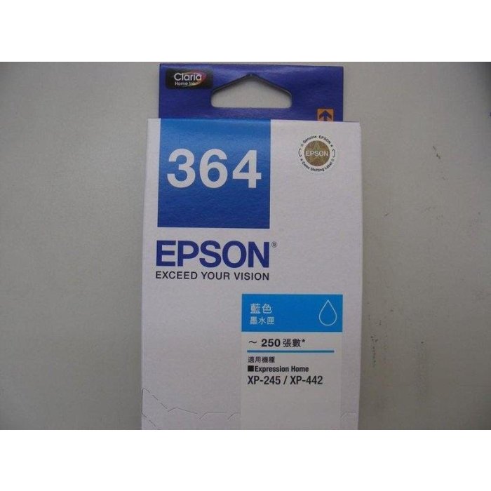 特價 EPSON 364 T364450 C13T364450 原廠黃色墨水匣 XP245/XP442