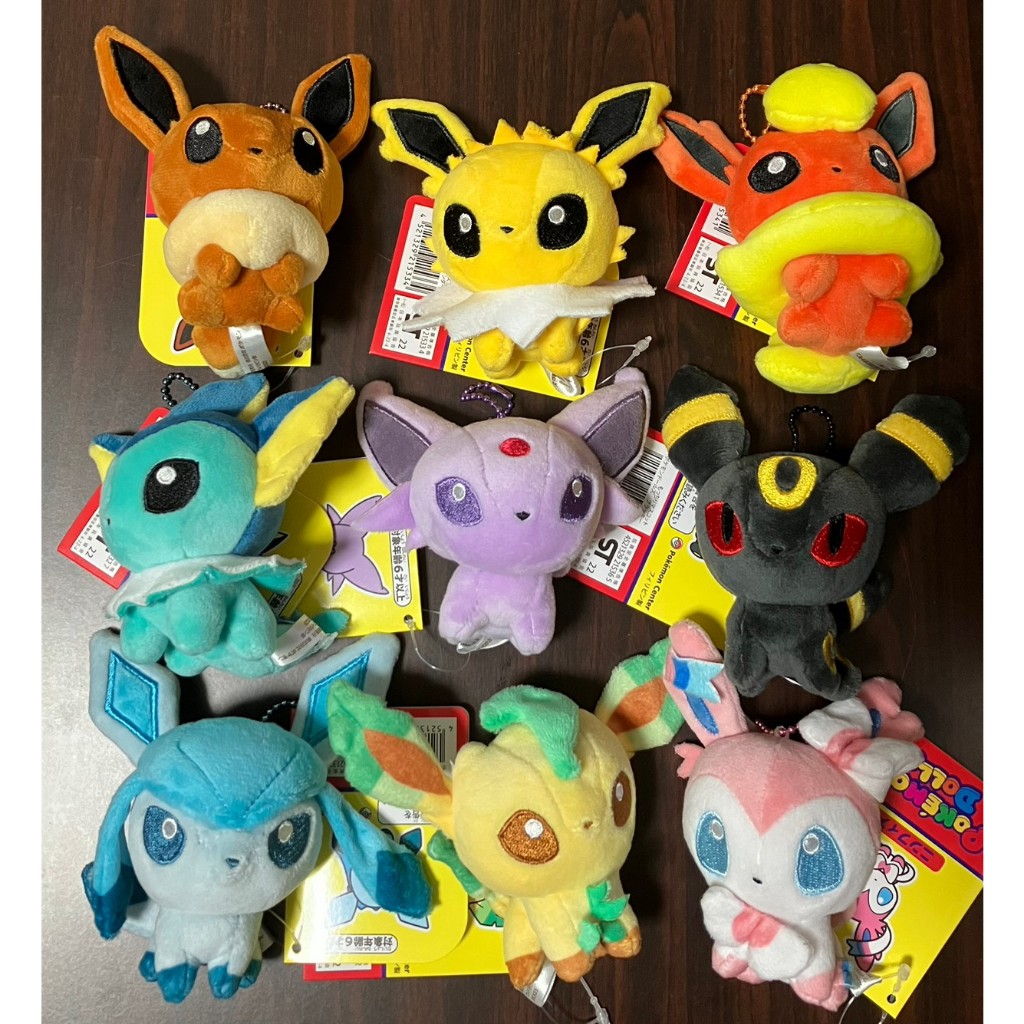 ⭐️現貨 寶可夢中心 POKEMON DOLLS 伊布 水伊布 雷伊布 火伊布 太陽伊布 月亮伊布 仙子伊布 吊飾 娃娃