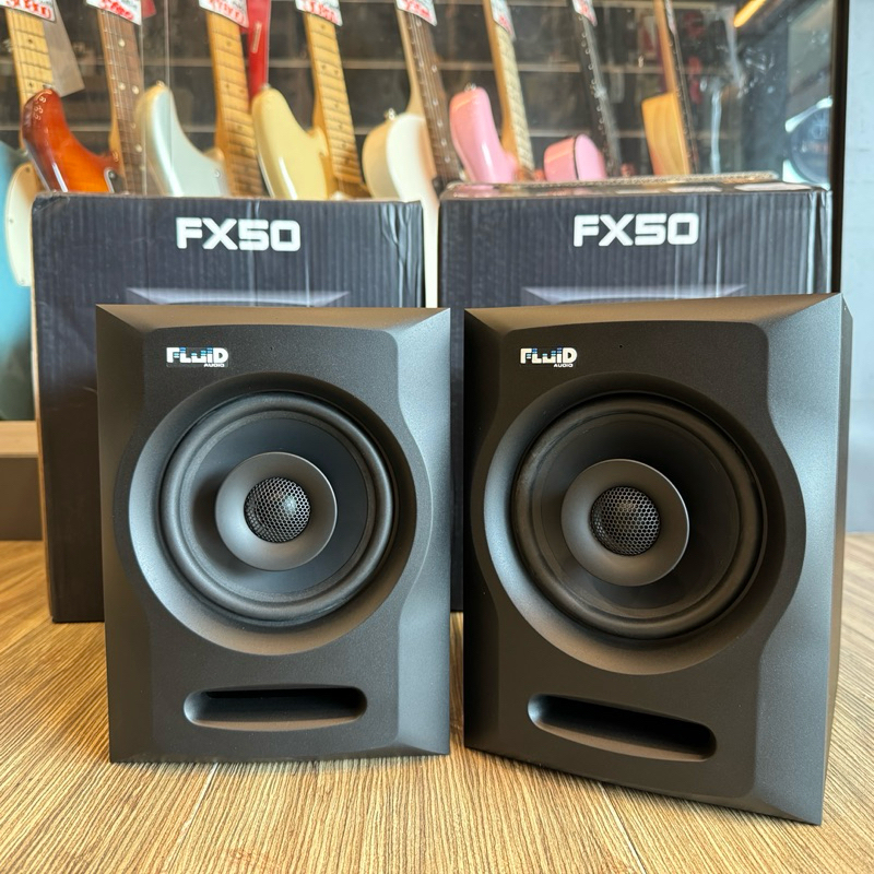 【搖滾玩家樂器】全新 送導線 免運 公司貨 Fluid Audio FX50 美國品牌 同軸監聽 喇叭 (一對) 五吋