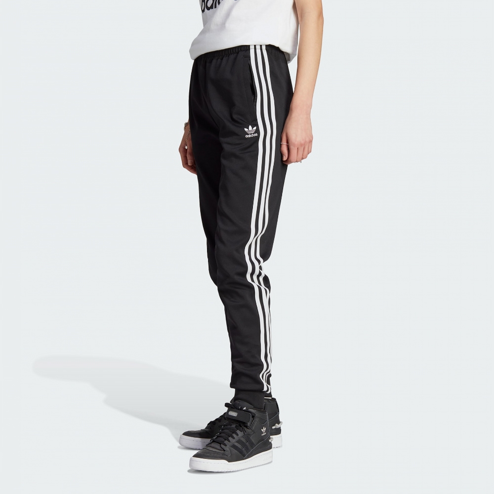 adidas_女性_長褲_黑色_IK6555_三葉草