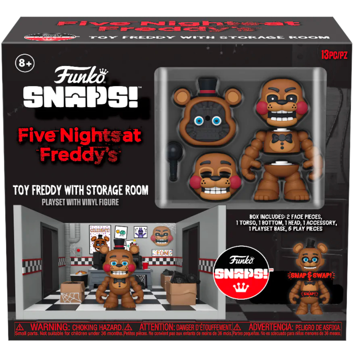 MR.CHIEN 澳洲公仔代購 玩具熊的五夜後宮 佛萊迪 與 儲藏室 SNAPS Vinyl Funko 玩具套裝