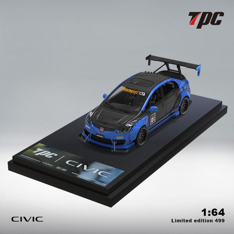 玩具偉富 預購23年12月 TPC 本田 Civic FD2 爆改藍 普通版